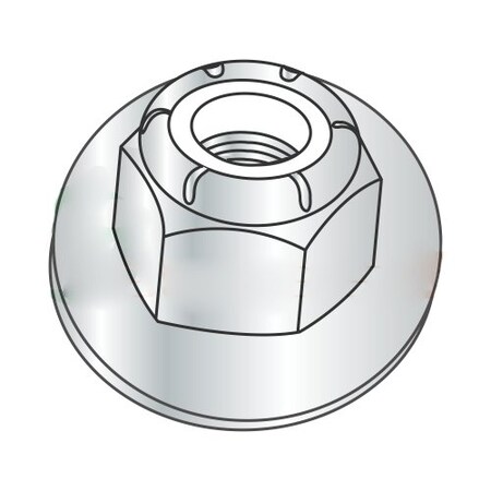 Nylon Insert Lock Nut, M20-2.50, Steel, Class 8, Zinc Plated, 100 PK